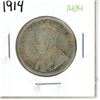 Image 1 : 1914 Canadian Silver Fifty Cent Coin