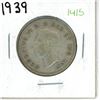 Image 1 : 1939 Canadian Silver Fifty Cent Coin