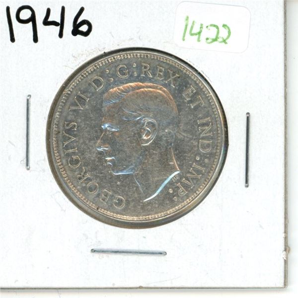 1946 Canadian Silver Fifty Cent Coin