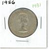 Image 1 : 1956 Canadian Silver Fifty Cent Coin