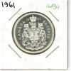 Image 1 : 1961 Canadian Silver Fifty Cent Coin
