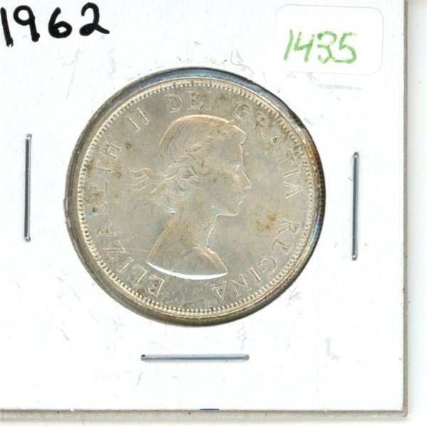 1962 Canadian Silver Fifty Cent Coin