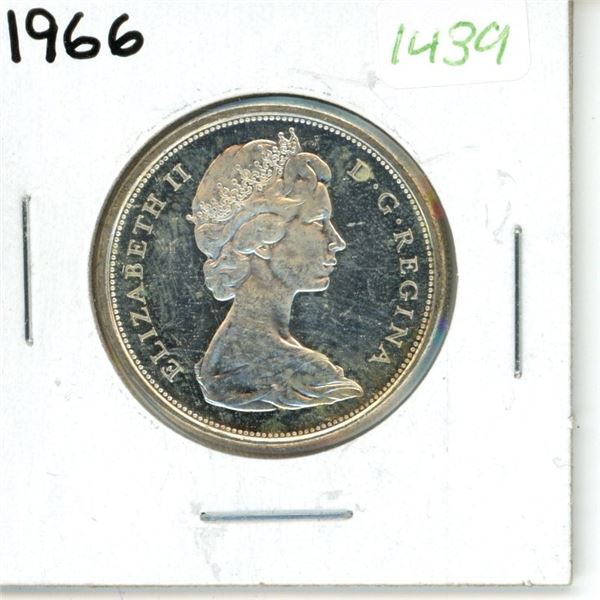 1966 Canadian Silver Fifty Cent Coin