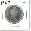 Image 1 : 1967 Canadian Silver Fifty Cent Coin