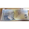 Image 1 : 2002 Canadian Five Dollar Bill, Knight/Woods, HNE4760733