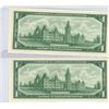 Image 2 : 2 1967 Canadian 1 Dollar Centennial Bills, Beattie/Rasminsky, No Serial Number