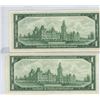 Image 2 : 2 1967 Canadian 1 Dollar Centennial Bills, Beattie/Rasminsky, G/P 3180777 & G/P 3180778