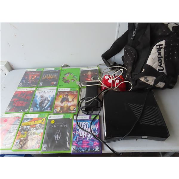 xbox 360 console and games