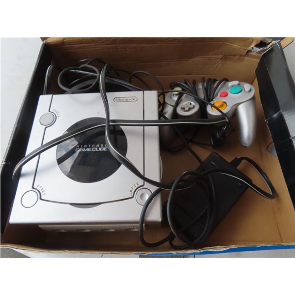 gamecube console and games