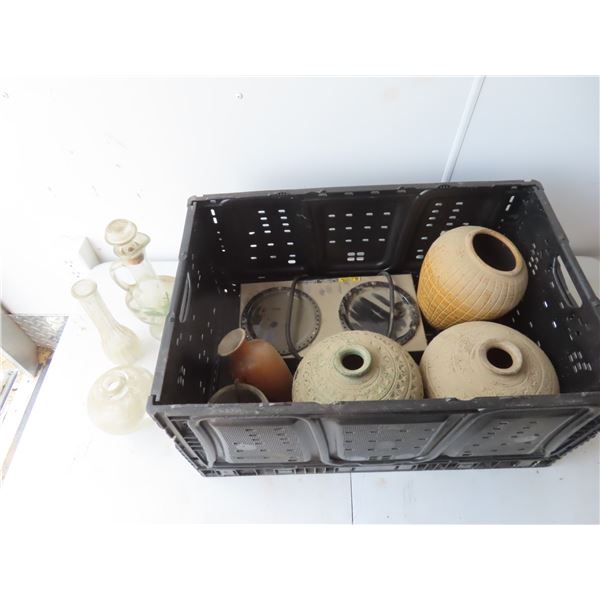 pottery , hot plate , vases