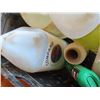 Image 2 : tote of opened cleaning supplies