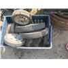 Image 2 : tote of lawnmower tires