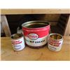 Image 1 : 25lb esso grease can and rogers syrup cans