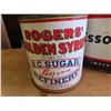 Image 3 : 25lb esso grease can and rogers syrup cans