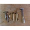 Image 1 : brass hammers that unwind with screwdrivers inside