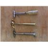 Image 2 : brass hammers that unwind with screwdrivers inside