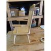 Image 1 : slightly water damaged birch chair