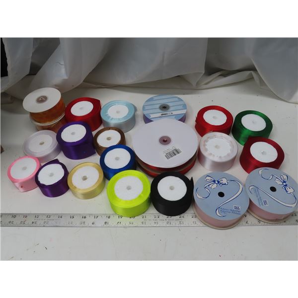 box of assorted ribbon