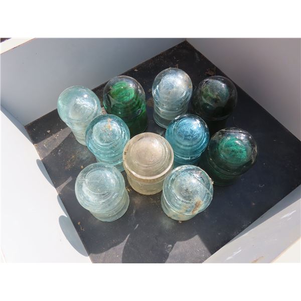 lot of 10 antique insulators