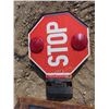 Image 2 : bus stop sign and chalk board