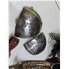 Image 6 : chainlink suit of armor , roman and spanish helmets reproduction made in india