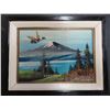 Image 1 : 8.5x11 framed flying duck