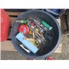 Image 1 : bin of assorted tools and hardware