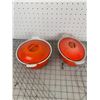 Image 2 : VINTAGE LE CREUSET CAST IRON CASSEROLE DISHES