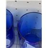Image 3 : VINTAGE BLUE SAIL BOAT DRINKING GLASSES