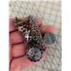Image 5 : VINTAGE 1970S STERLING SILVER CHARM BRACELET AND MANY STERLING CHARMS