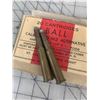 Image 2 : VINTAGE .30 CAL ST. LOUIS ORDNANCE PLANT BULLET BOX AND 2 BULLETS