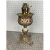 Image 1 : ANTIQUE NEW JUNO CAST AND BRASS OIL LAMP