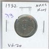 Image 1 : 1932 Near Rim George V Nickel 5 Cents. S Near Rim. VF-20.