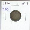 Image 1 : 1896 Canadian Victorian Silver 10 Cents. VG-8.