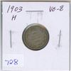 Image 1 : 1903H Canadian Silver 10 Cents. Heaton Mint. VG-8.