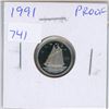 Image 1 : 1991 Canadian 10 Cents. Proof with Ultra Heavy Cameo.