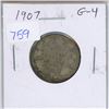 Image 1 : 1907 Canadian Silver 25 Cents. G-4.