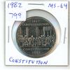 Image 1 : 1982 Constitution Nickel Dollar. MS-64.