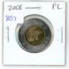 Image 1 : 2006 Canadian $2 Toonie. Proof Like.