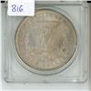 Image 1 : U.S. 1886 Morgan Silver Dollar. Philadelphia Mint AU-50.