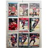 Image 1 : Dave Manson NHL hockey cards from early 1990’s. 9 different cards from Hawks and Oilers.