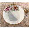 Image 2 : Vintage Castle china footed teacup & saucer.  Japne, handpainted.  Floral - pansies.