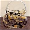 Image 1 : Vintage Murano style art glass figural 11" purse sculpture.  In very good original condition with no