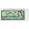 Image 1 : 1954 Canadian 1 Dollar Bill, Beattie/Rasminsky, H/F 5339842