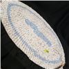 Image 3 : handmade rag rug, white/baby blue/pink - never used, 32"x24"