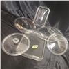 Image 1 : vintage Pyrex glass lids and misc.
