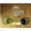 Image 2 : Lq. A&W mug and 2 different colored coke-cola glasses