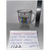 Image 1 : Disney Winnie the Pooh pedestal coffee glass - Anchor Hocking