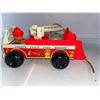 Image 3 : Fisher Price fire engine, Smurf figures, Barbie doll
