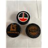 Image 4 : misc hockey - pucks, key chain, 1983 NHL Chicago, #35 Tony Esposito, #18 Denis Savard, #27 Darryl Su